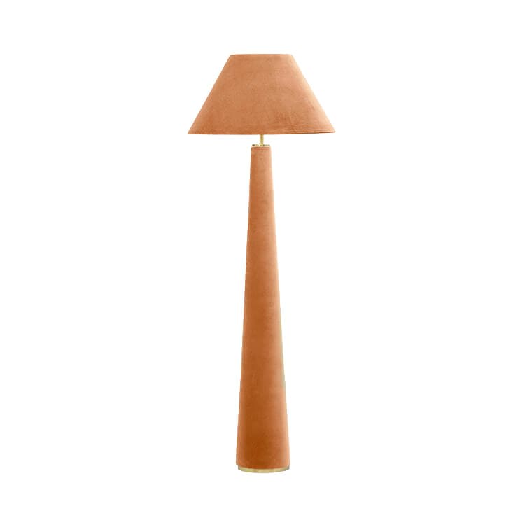 Blush Pink Velvet Lamp