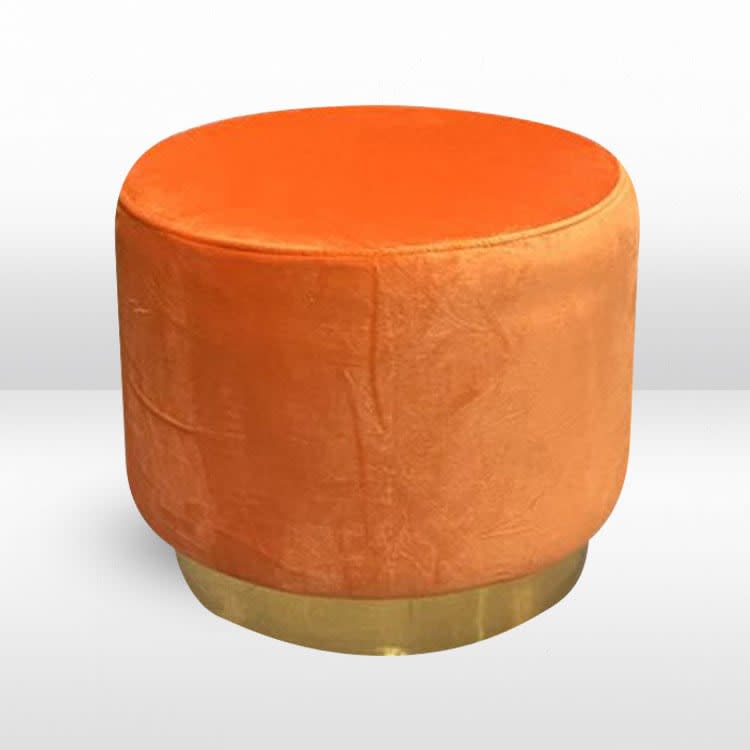 Colette Dot Ottoman - Rust view 4