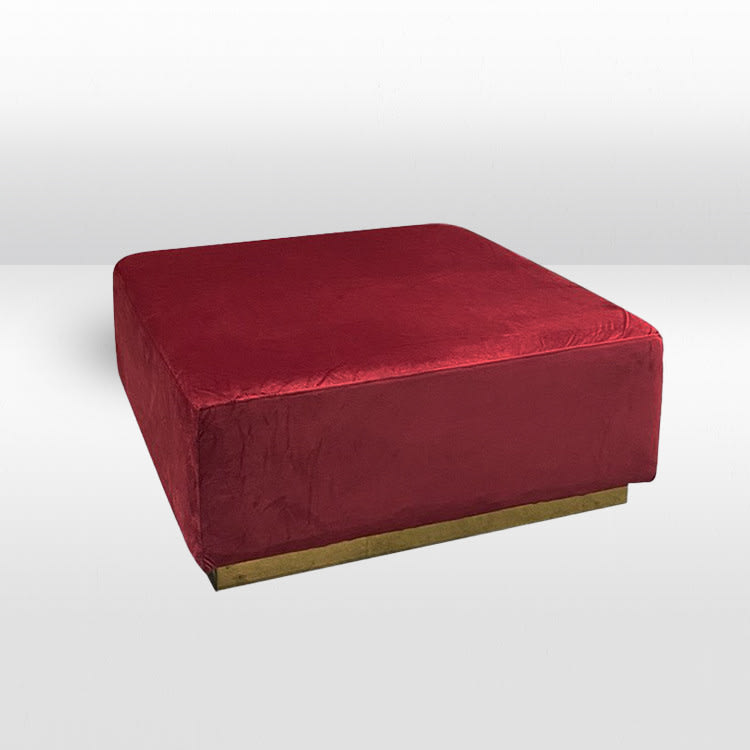 Colette Opus Ottoman - Crimson view 2