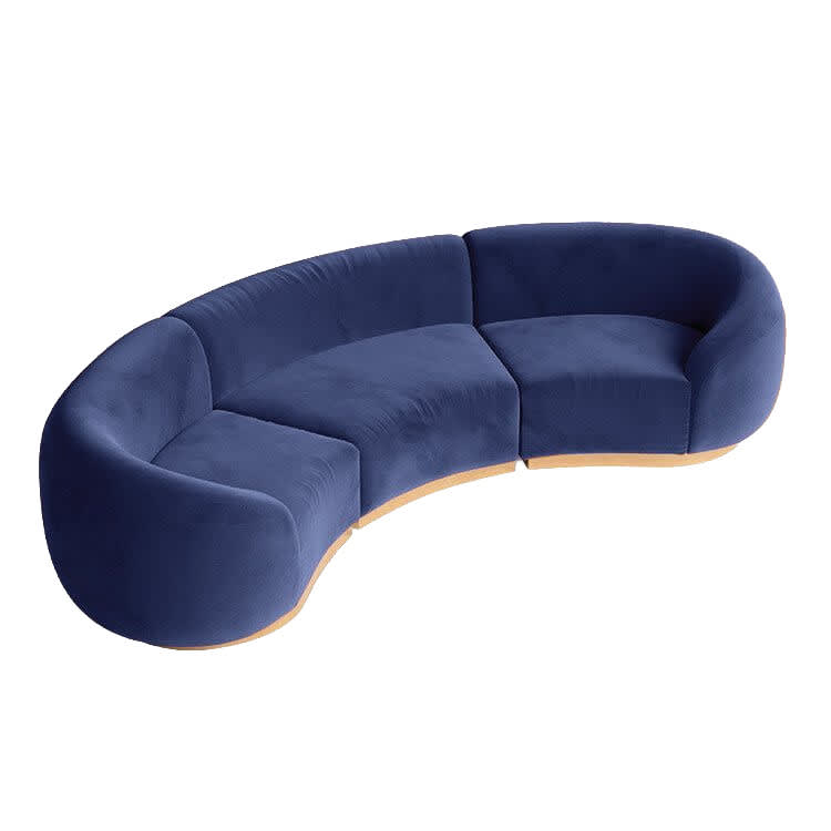 Cascade Arc Sofa - Sapphire