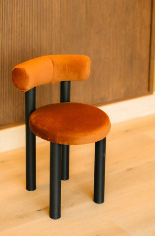 Ava Velvet Dining Chair - Cinnamon view 4