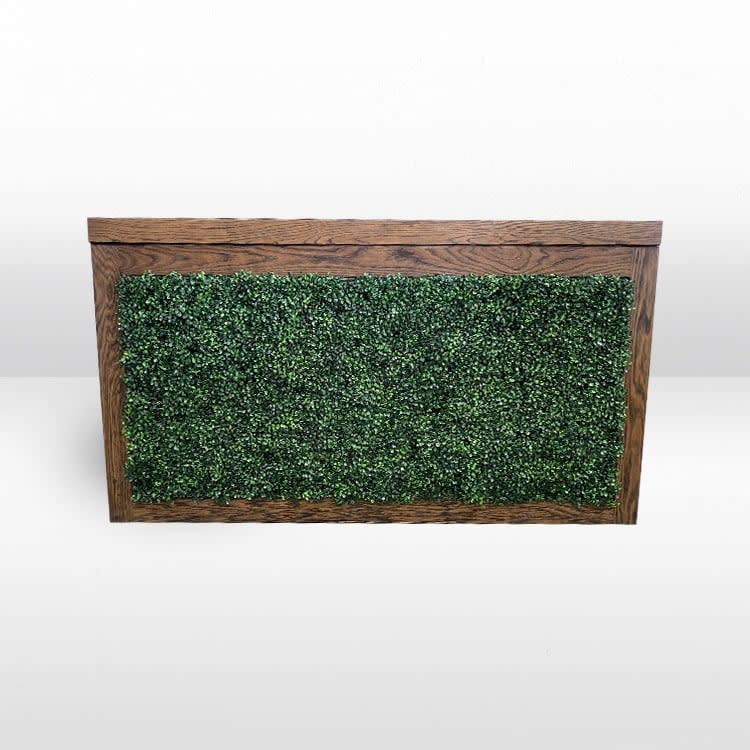 Brooks 6ft Wood Bar - Greenery Front/Sides view 2