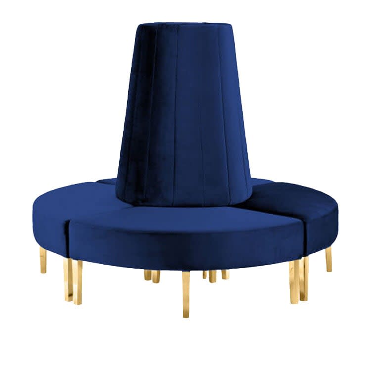 Kincaid Circle Sofa - Sapphire