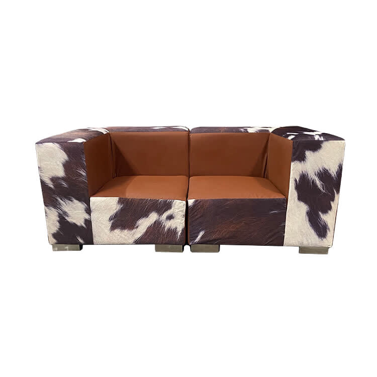 Mondrian Loveseat - Cowhide