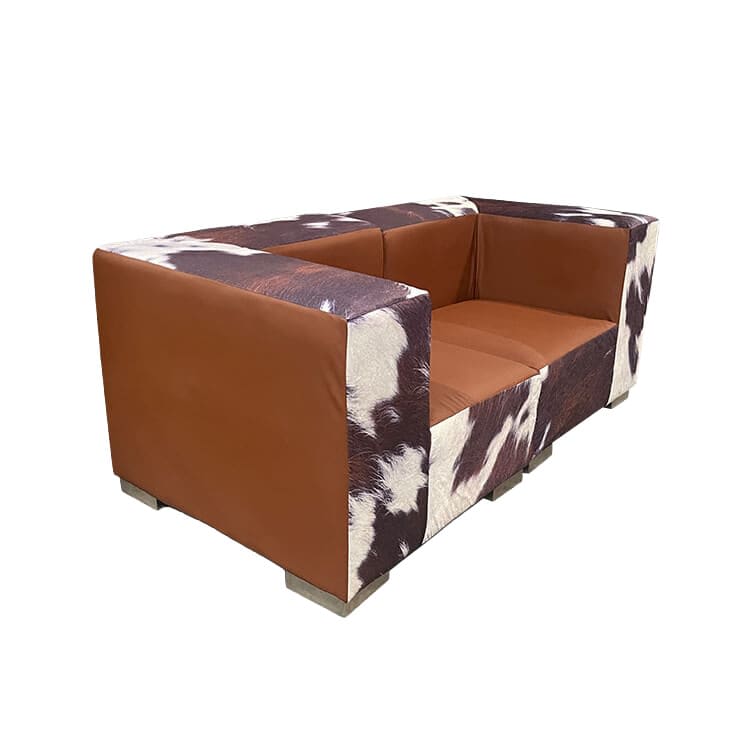 Mondrian Loveseat - Cowhide view 2