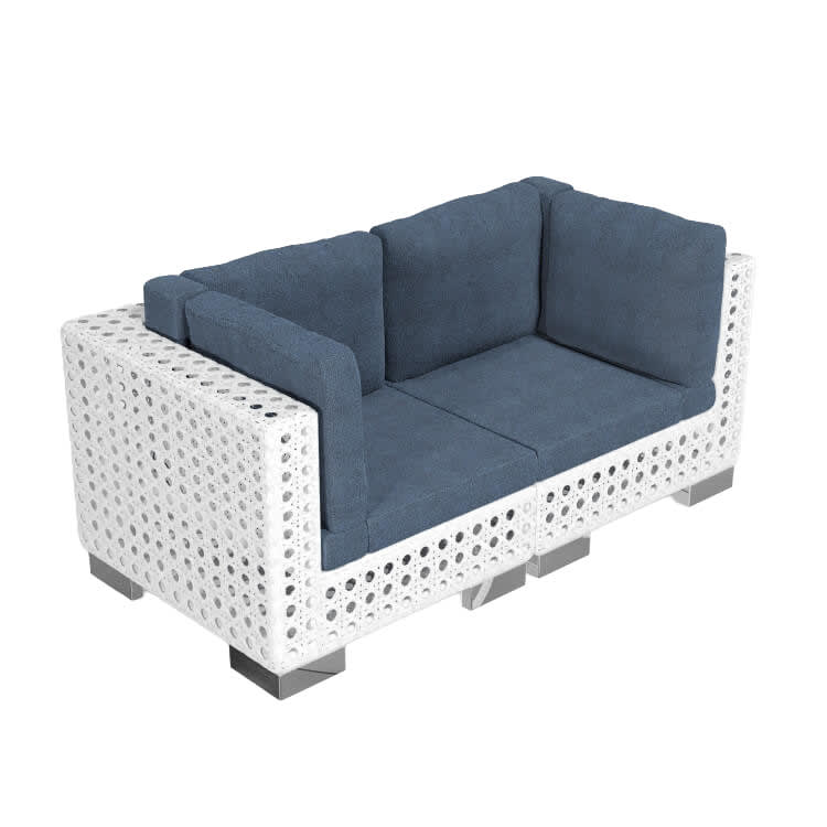 Montauk Loveseat - Sapphire