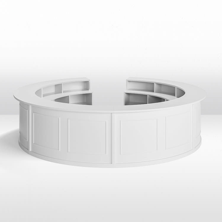 Harper Circle Bar - White view 2