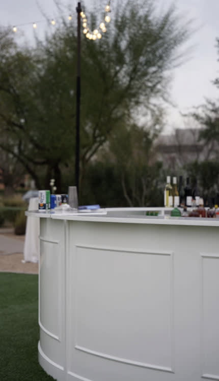 Harper Circle Bar - White view 4