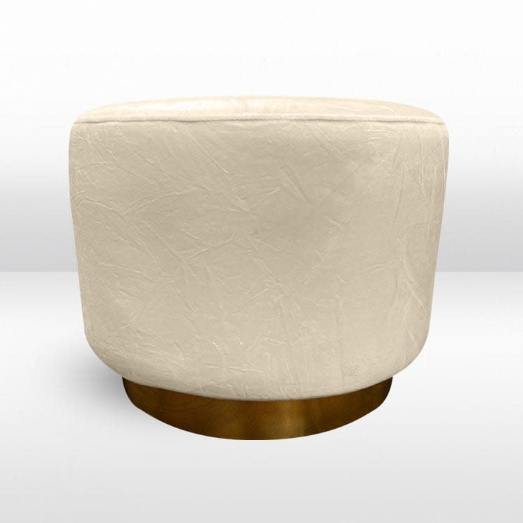 Colette Dot Ottoman - Ivory Boucle view 2