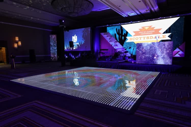 Pixel LED Dance Floor - 20ft x 20ft view 4