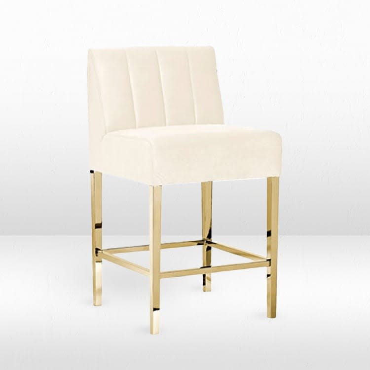 Kincaid Bar Stool - White view 2