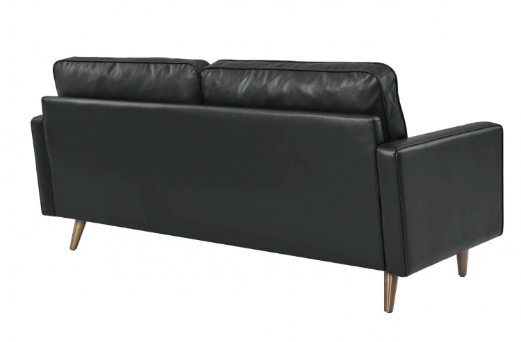 Dylan Leather Sofa - Black view 3