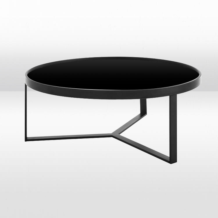 Baylor Coffee Table Black / Black Matte Top view 2