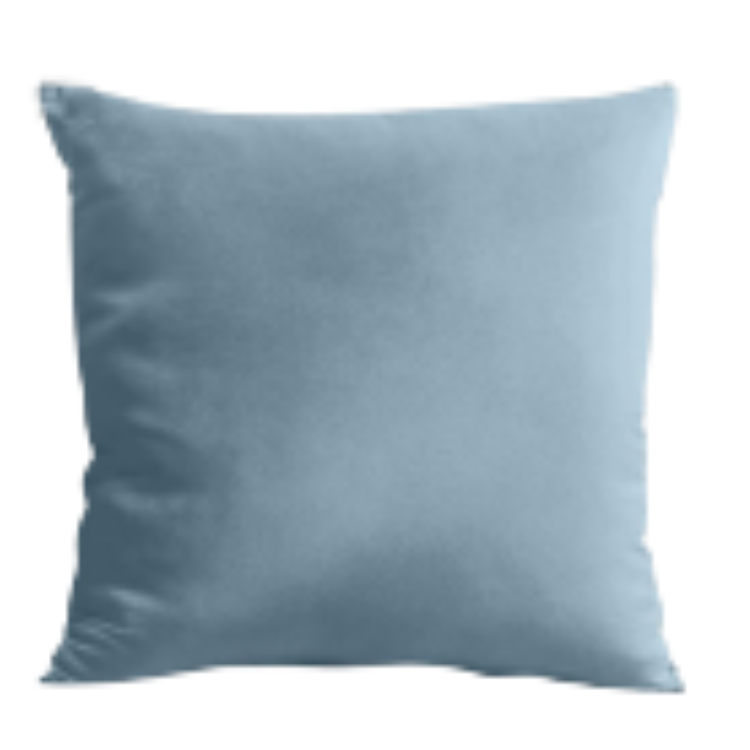Light Blue Velvet Pillow