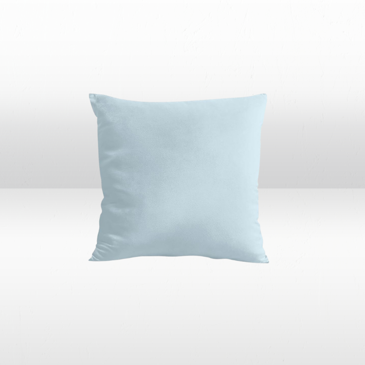 Light Blue Velvet Pillow view 2