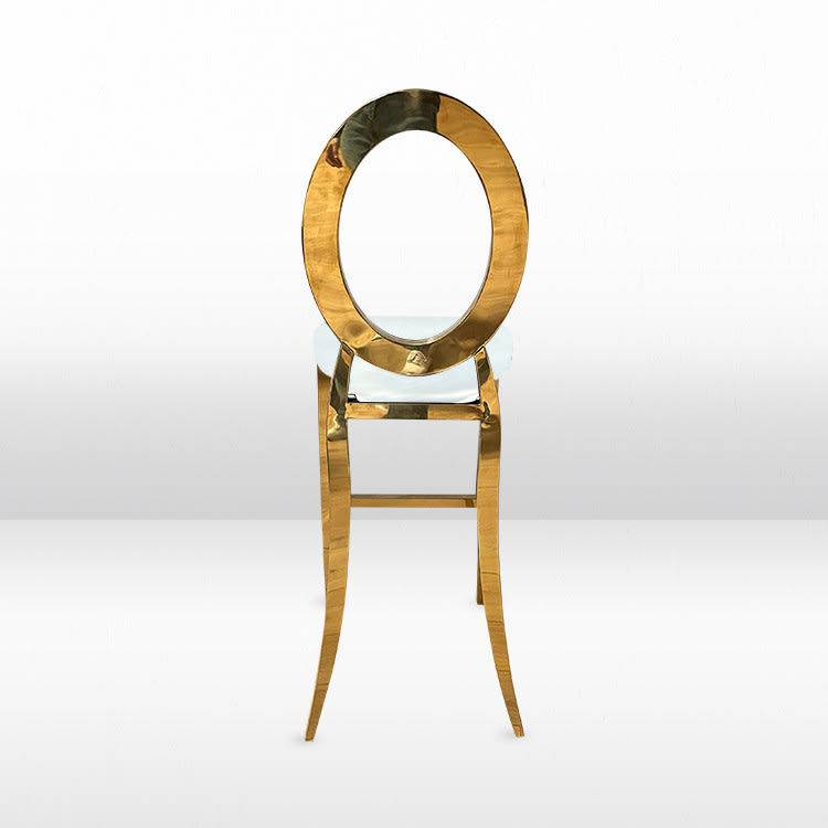 Halo Bar Stool with Ivory Pad view 4
