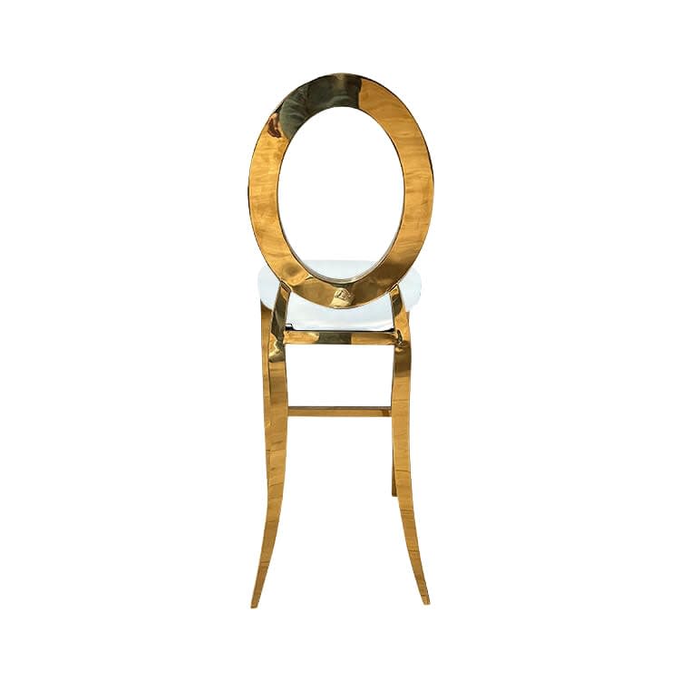 Halo Bar Stool with Ivory Pad view 7