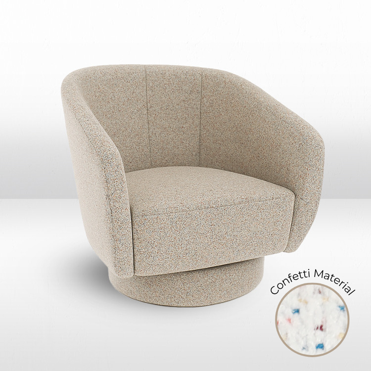 Avery Chair - Confetti White view 2
