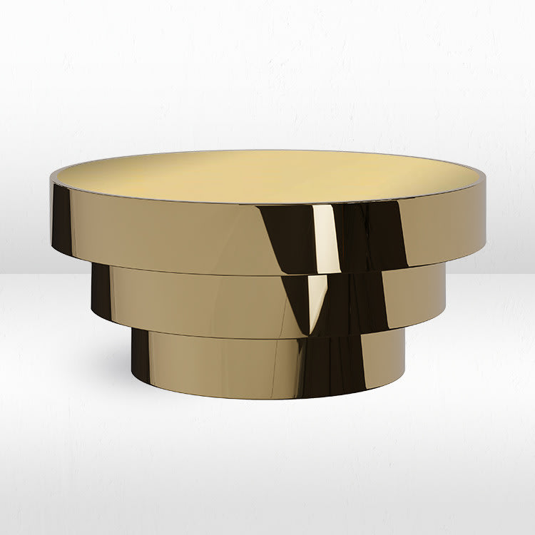 Lenox Coffee Table / Gold Mirror Top view 2