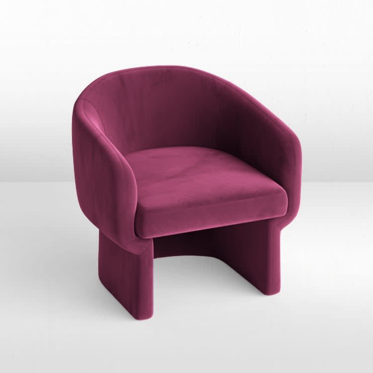 Cachet Club Chair - Berry view 2