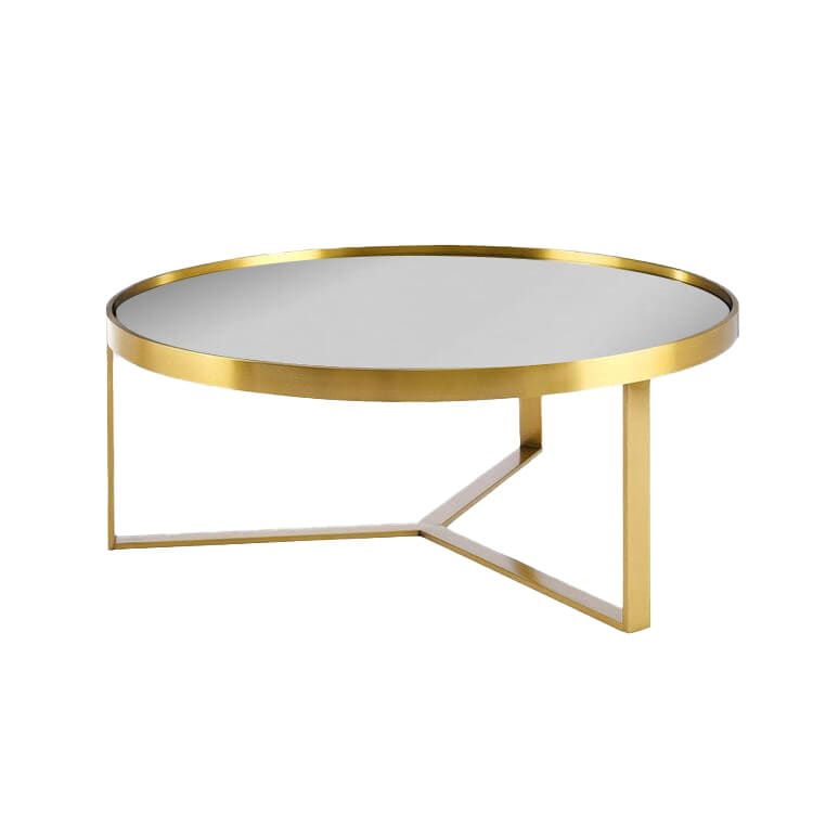 Baylor Coffee Table Gold / Silver Mirror Top