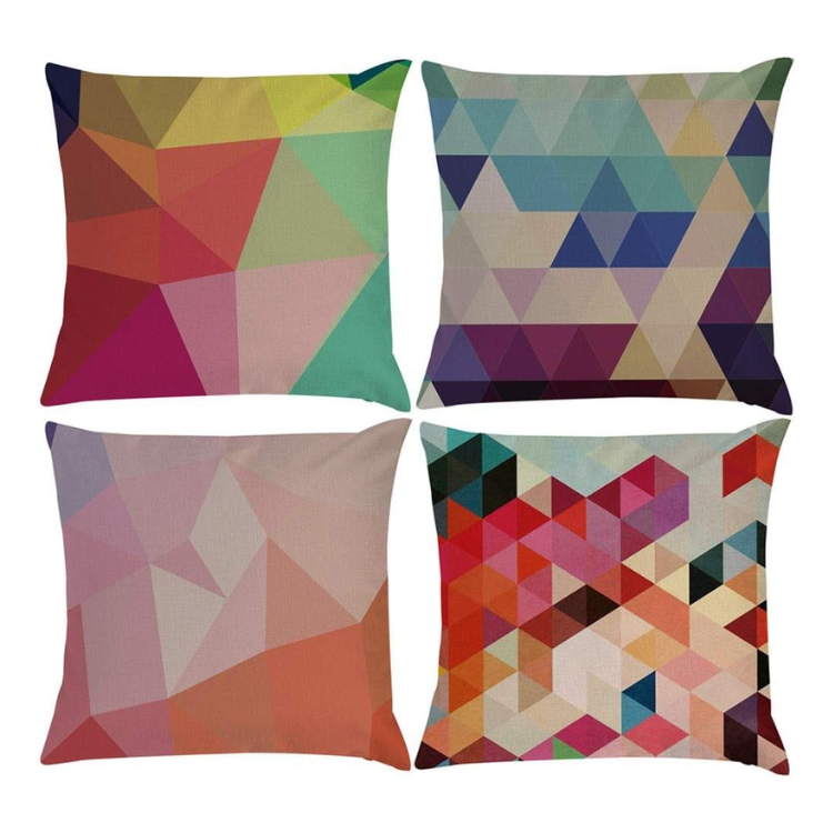 Multi Color Geo Pillow
