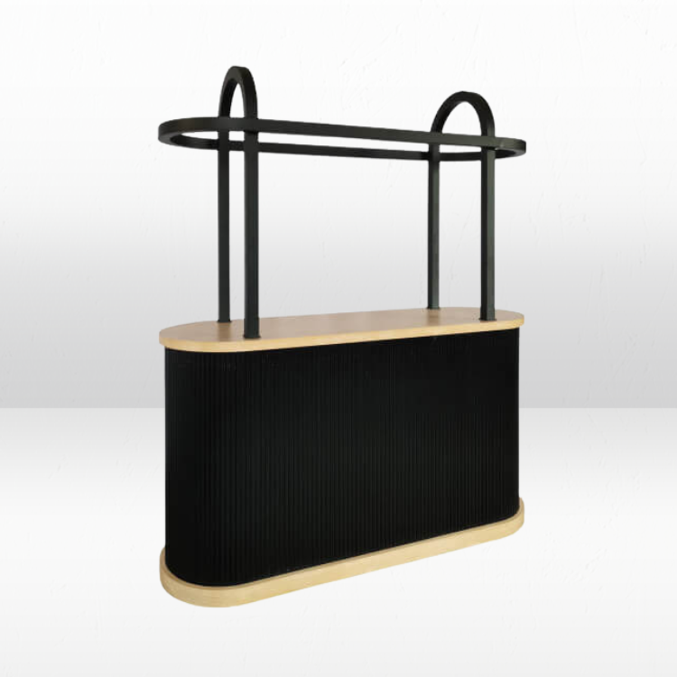 Leona Bar Cart - Black view 2