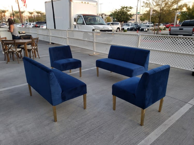 Kincaid Loveseat - Sapphire view 3
