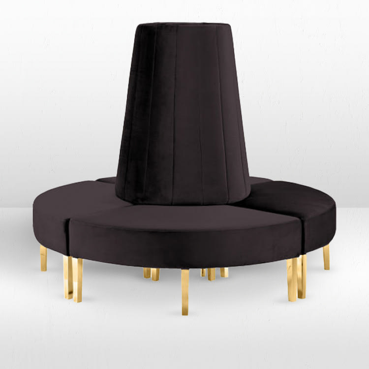 Kincaid Circle Sofa - Graphite view 2