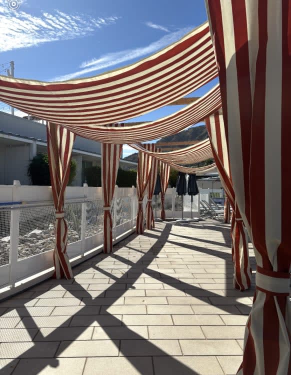 Custom Pergola Drape view 2