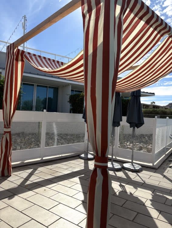 Custom Pergola Drape view 3