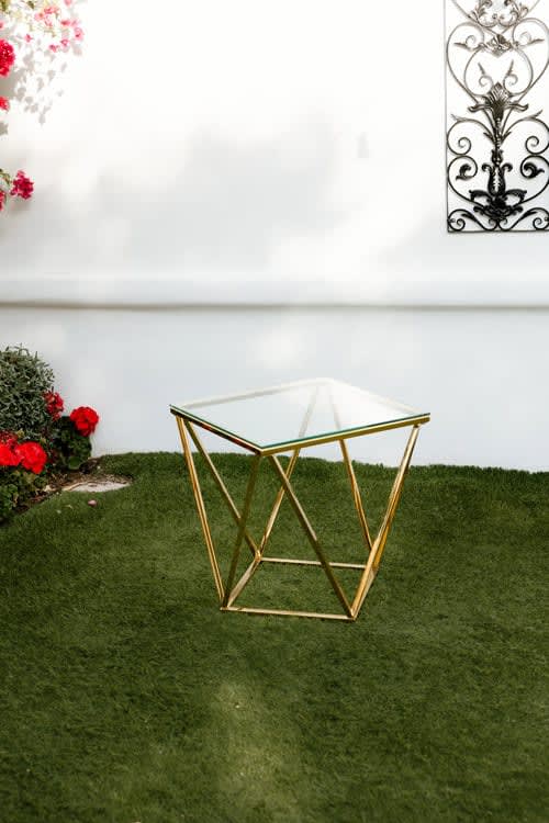 Gem Gold Frame Side Table view 2