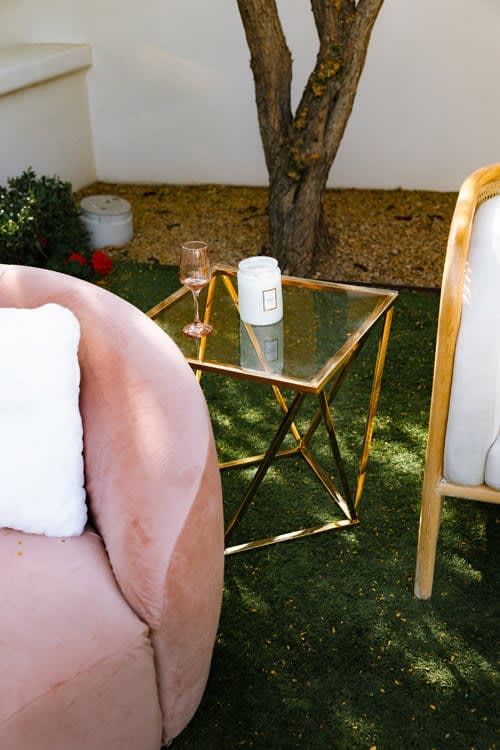 Gem Gold Frame Side Table view 7
