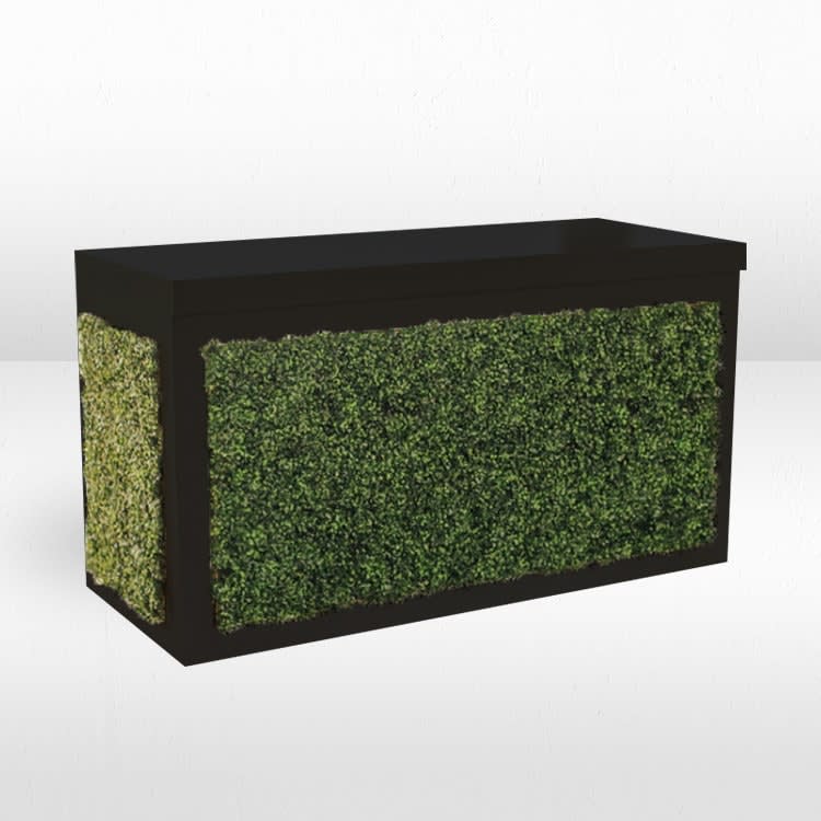 Brooks 6ft Black Bar - Greenery Front/Sides view 2