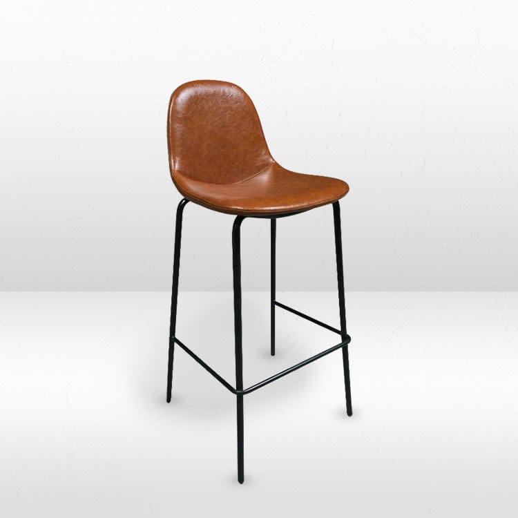 Dakota Leather Bar Stool view 2