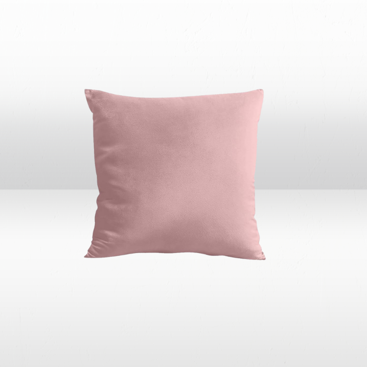 Blush Pink Velvet Pillow view 2