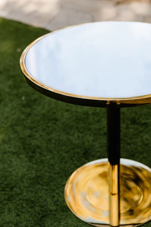 Virtu Gold Bistro Table - Gold view 4