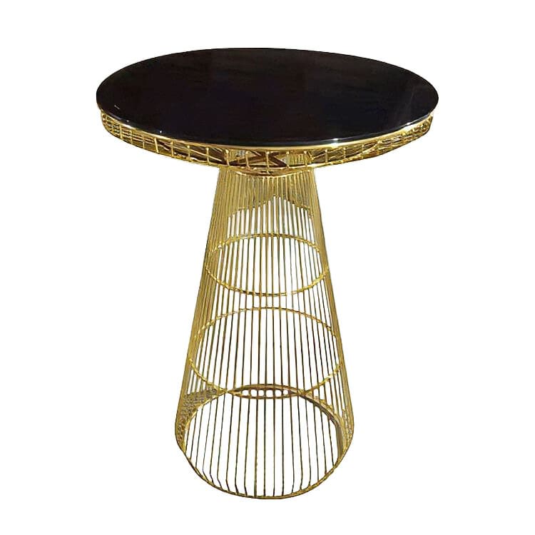 Gold Spoke Cocktail Table