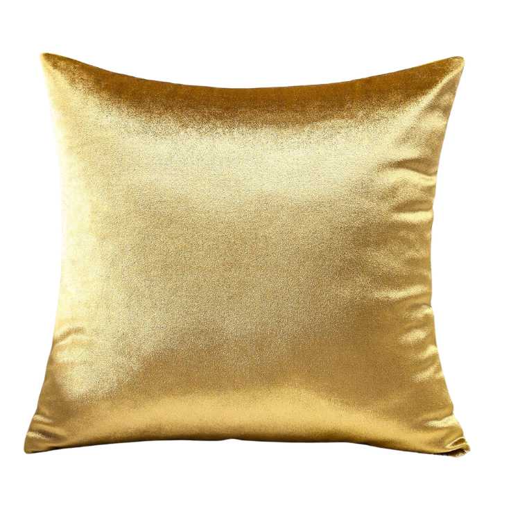 Metallic Gold Velvet Pillow