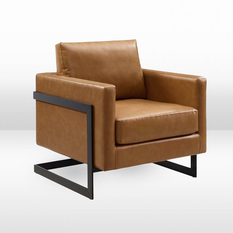 Dylan Side Chair - Tan Leather