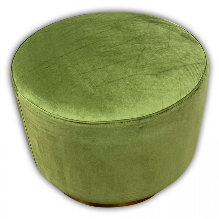 Colette Dot Ottoman - Moss view 2