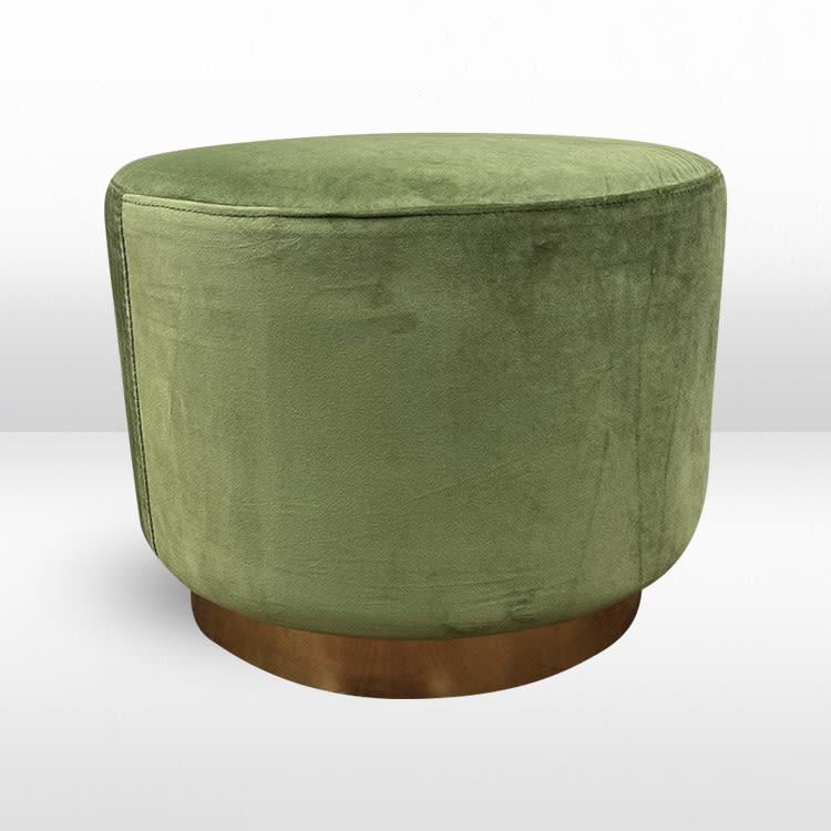 Colette Dot Ottoman - Moss view 7