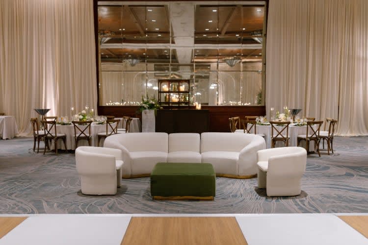 Colette Opus Ottoman - Moss view 3
