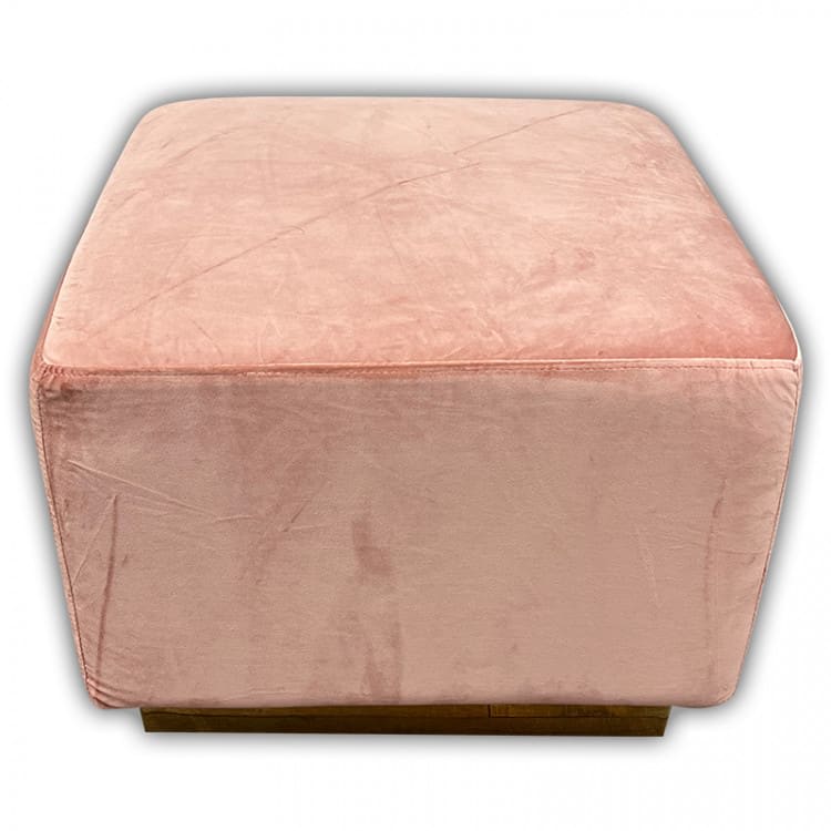 Colette Cube Ottoman - Blush view 2