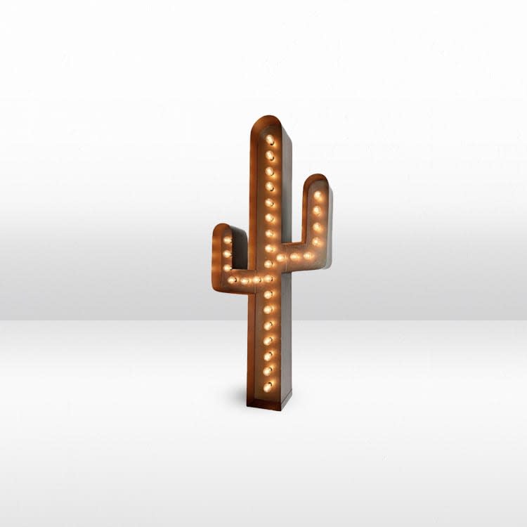 Cactus Marquee Sign - 3ft view 3
