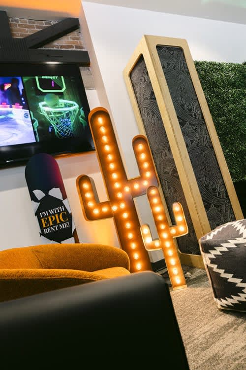 Cactus Marquee Sign - 3ft view 5
