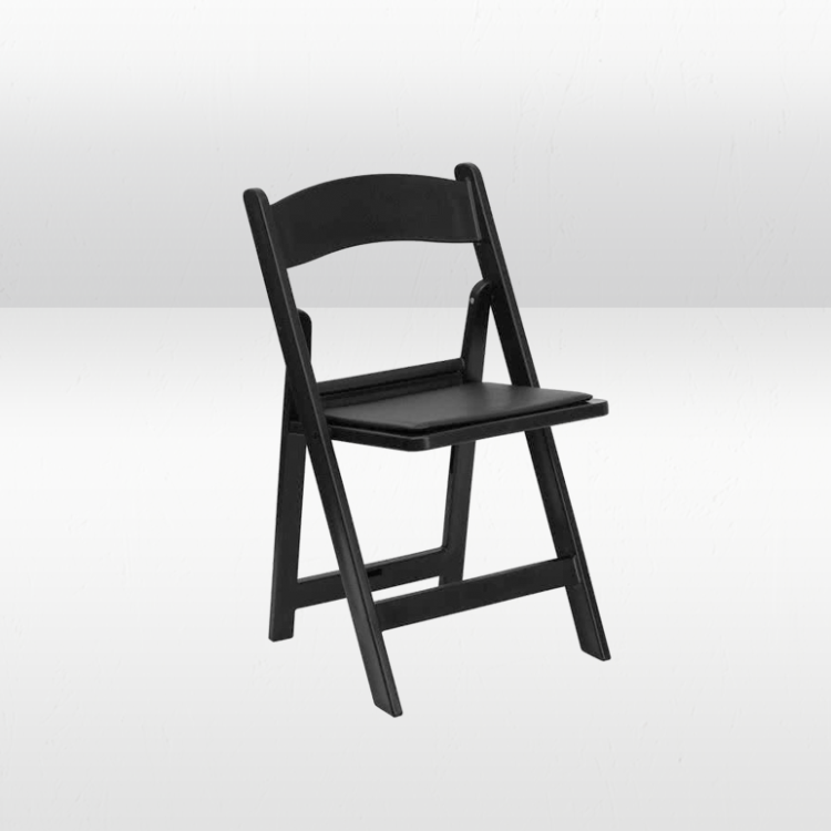 Folding Chair - Black Resin view 2