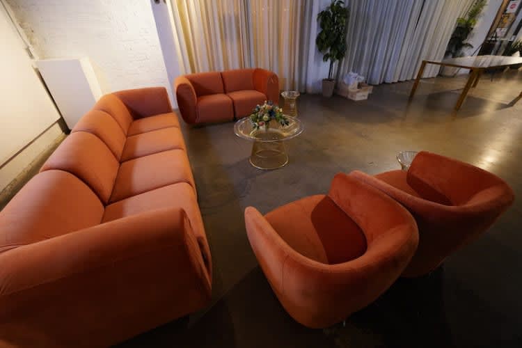 Colette Sofa - Rust view 2