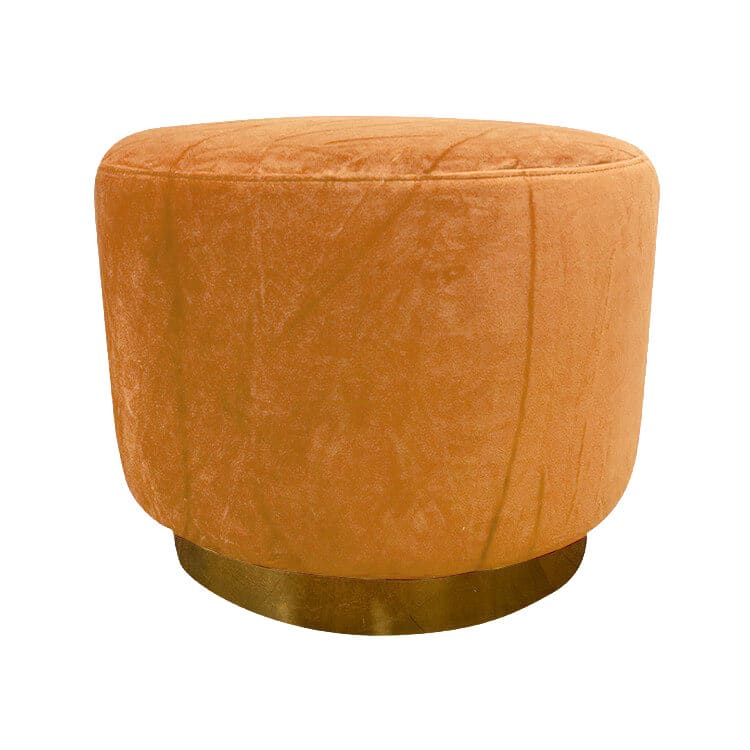Colette Dot Ottoman - Caramel