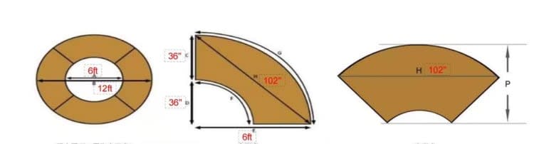 Serpentine Folding Table view 5